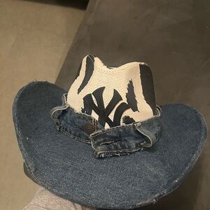 Denim Cowboy Hat with NY Logo